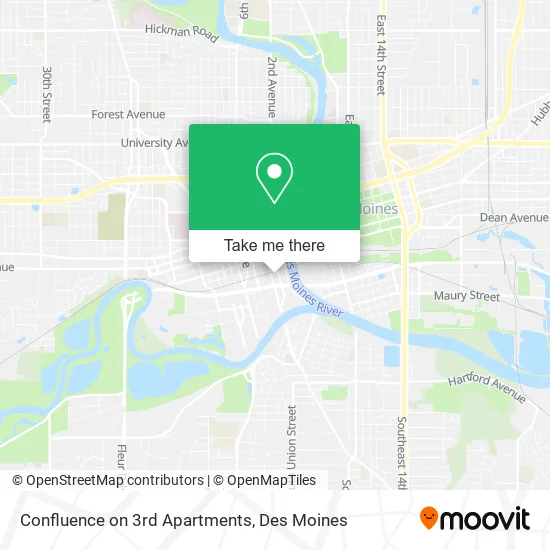 Confluence on 3rd Apartments map