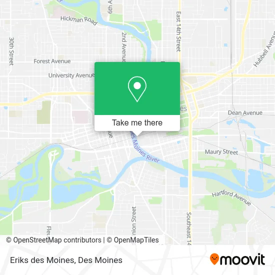 Eriks des Moines map