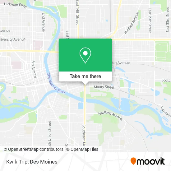 Kwik Trip map