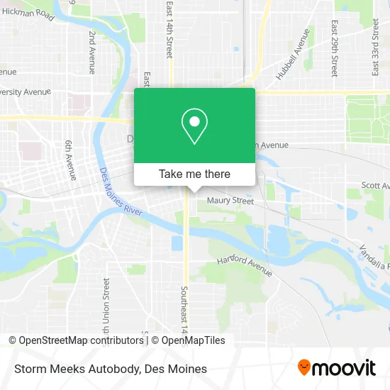 Storm Meeks Autobody map