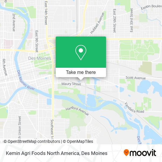Mapa de Kemin Agri Foods North America
