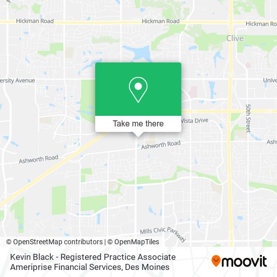 Kevin Black - Registered Practice Associate Ameriprise Financial Services map