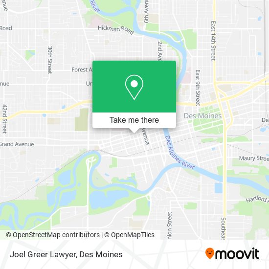 Joel Greer Lawyer map