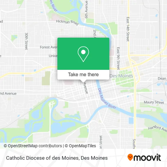 Mapa de Catholic Diocese of des Moines
