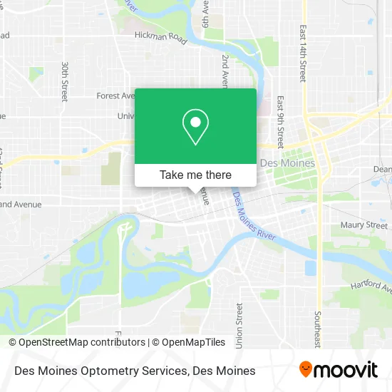 Des Moines Optometry Services map