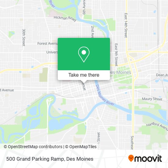 500 Grand Parking Ramp map