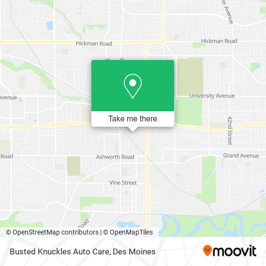 Busted Knuckles Auto Care map