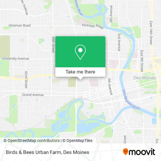 Birds & Bees Urban Farm map