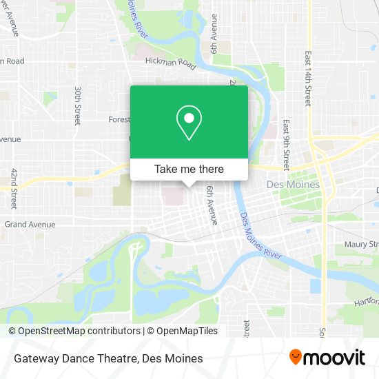 Gateway Dance Theatre map