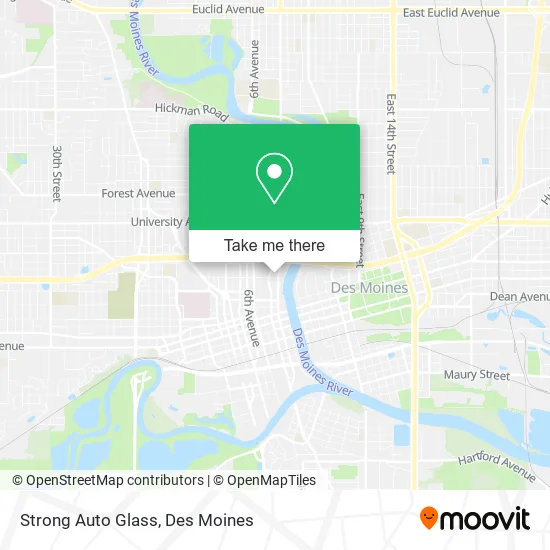 Strong Auto Glass map