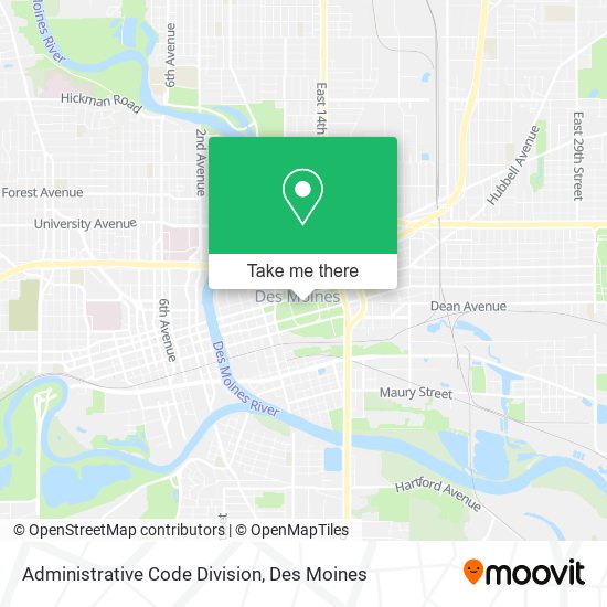 Administrative Code Division map