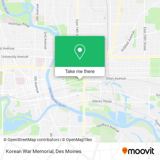 Mapa de Korean War Memorial