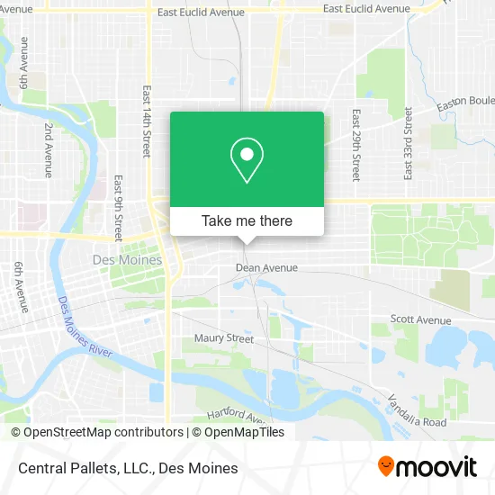 Central Pallets, LLC. map