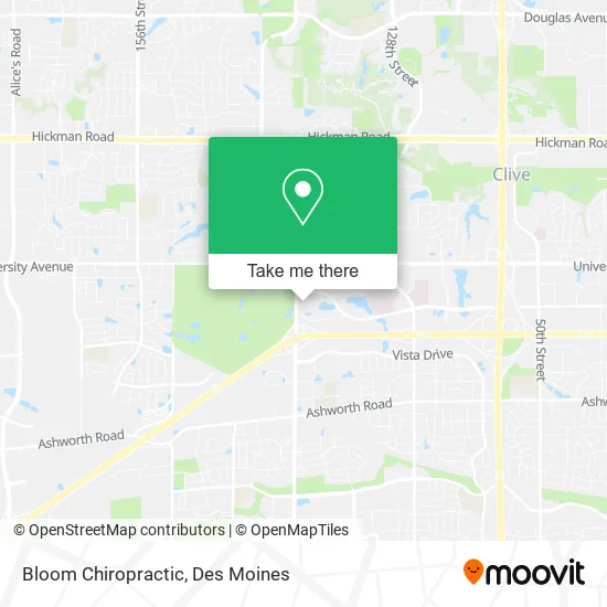 Bloom Chiropractic map