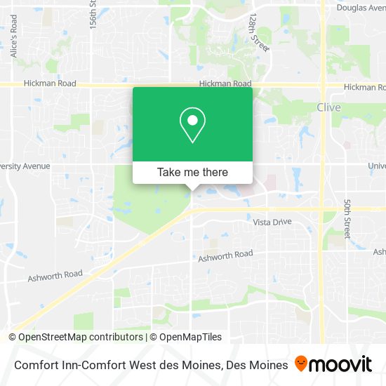 Mapa de Comfort Inn-Comfort West des Moines