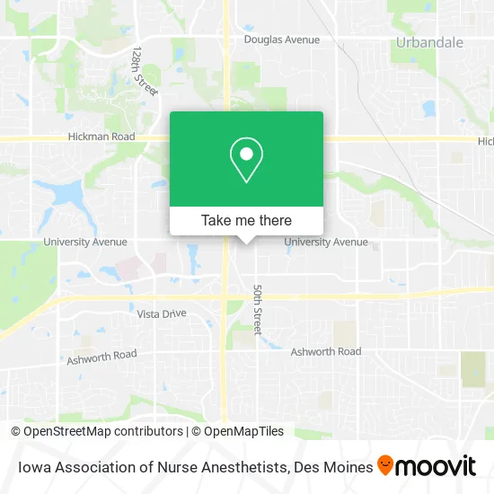 Iowa Association of Nurse Anesthetists map