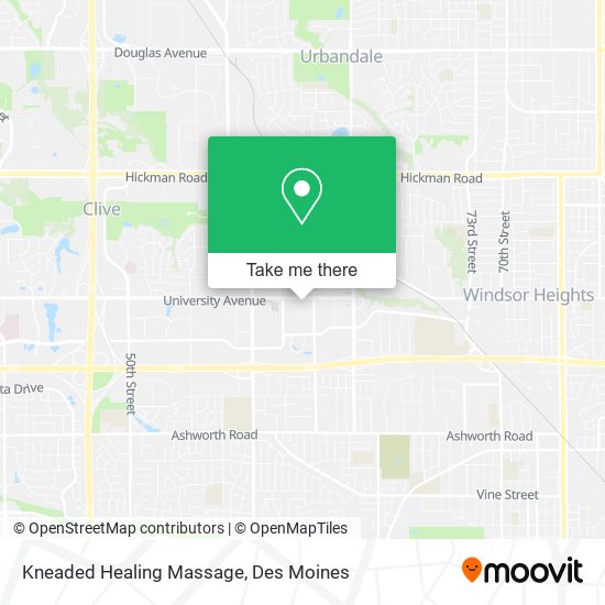Kneaded Healing Massage map
