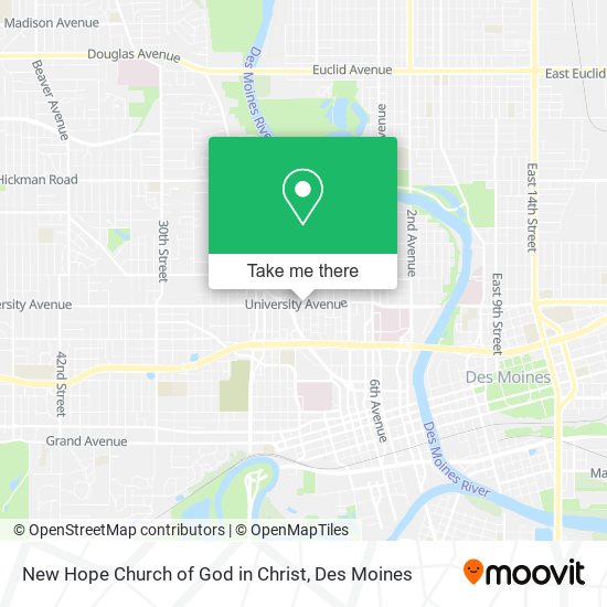 New Hope Church of God in Christ map