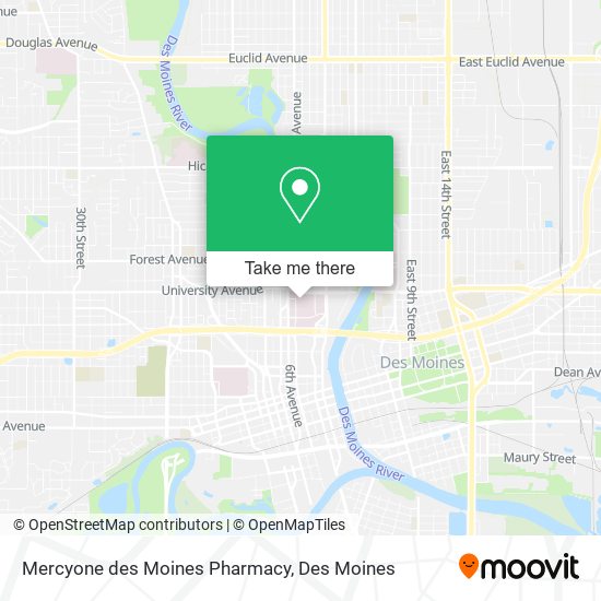 Mercyone des Moines Pharmacy map