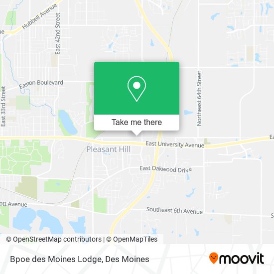 Bpoe des Moines Lodge map