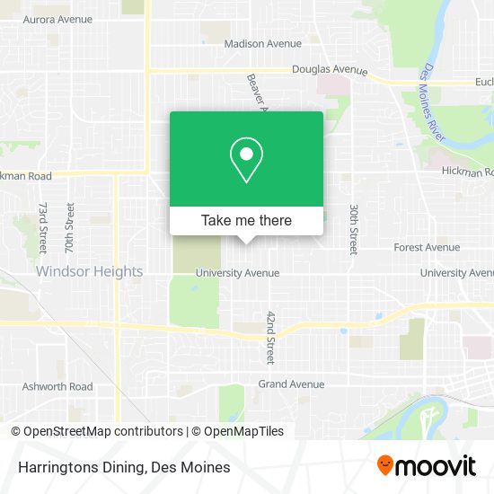 Harringtons Dining map