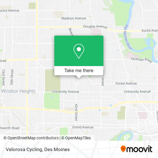 Velorosa Cycling map