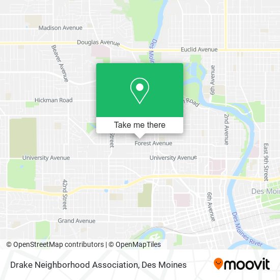 Mapa de Drake Neighborhood Association