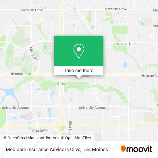 Medicare Insurance Advisors Clive map