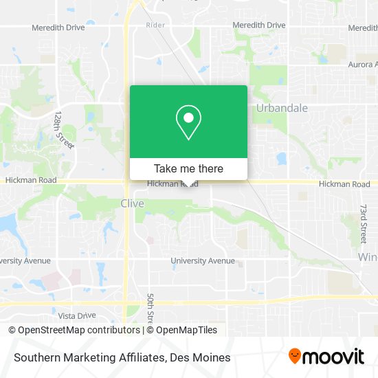 Southern Marketing Affiliates map