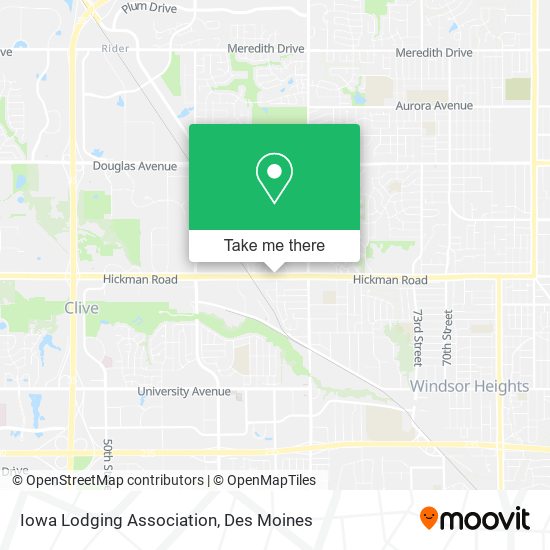 Mapa de Iowa Lodging Association