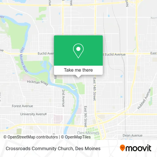 Crossroads Community Church map