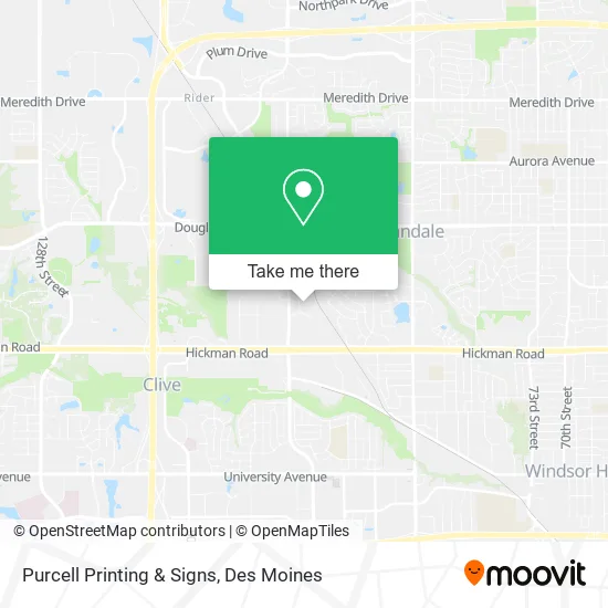 Mapa de Purcell Printing & Signs