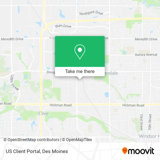 Mapa de US Client Portal