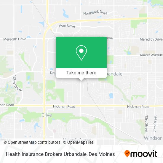 Mapa de Health Insurance Brokers Urbandale