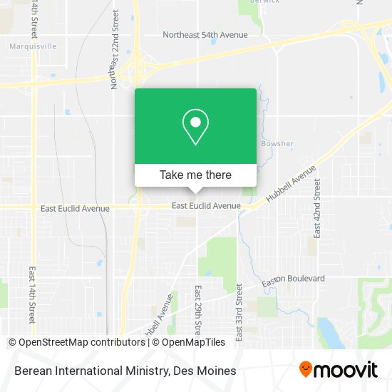 Berean International Ministry map