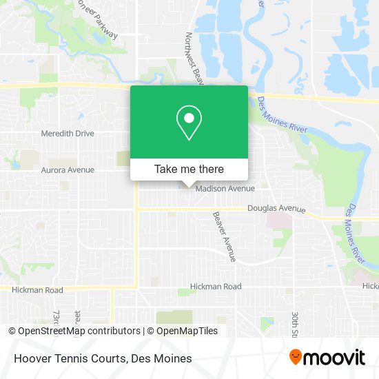 Hoover Tennis Courts map