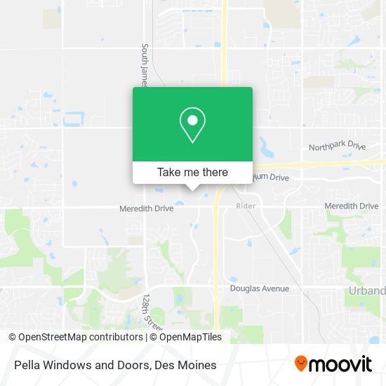 Pella Windows and Doors map