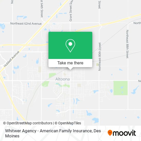 Mapa de Whitwer Agency - American Family Insurance