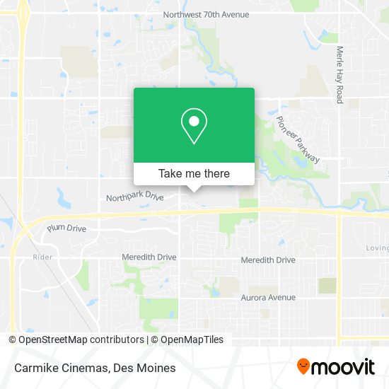 Mapa de Carmike Cinemas