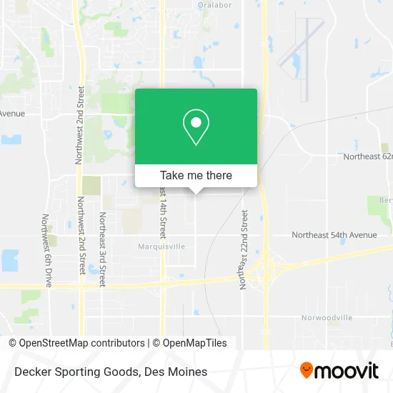 Decker Sporting Goods map