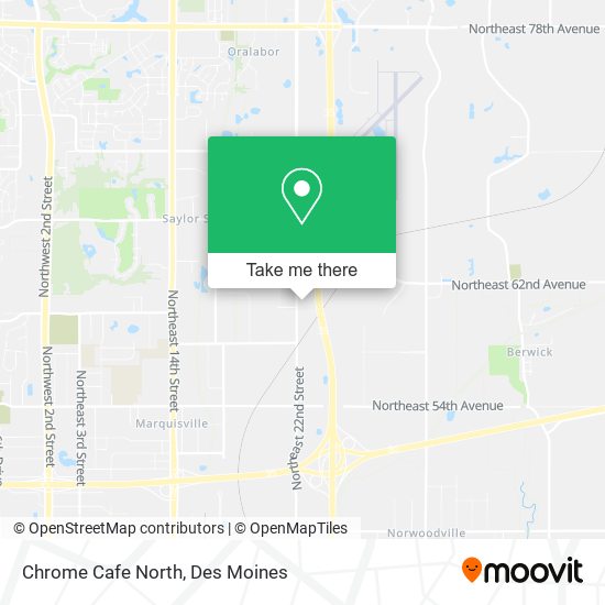 Chrome Cafe North map