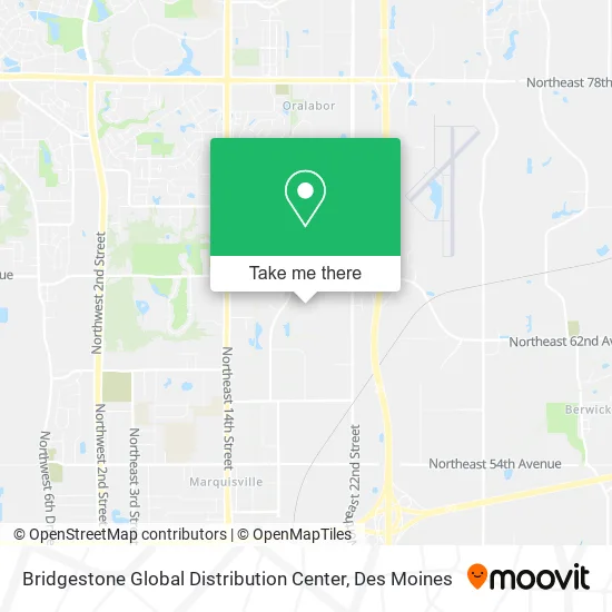 Mapa de Bridgestone Global Distribution Center