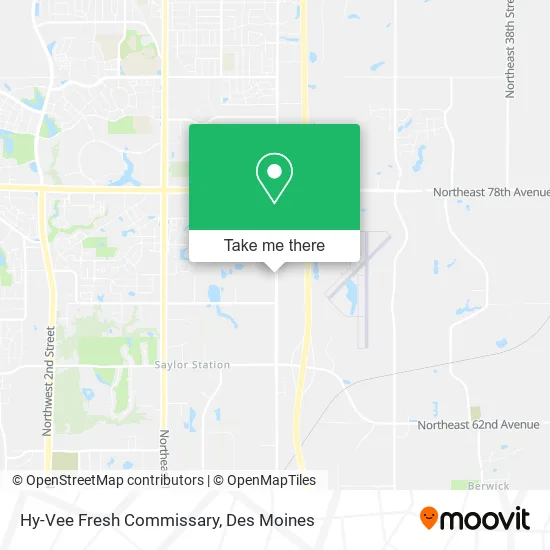 Hy-Vee Fresh Commissary map