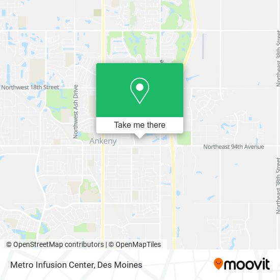 Metro Infusion Center map