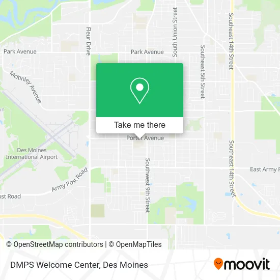 Mapa de DMPS Welcome Center