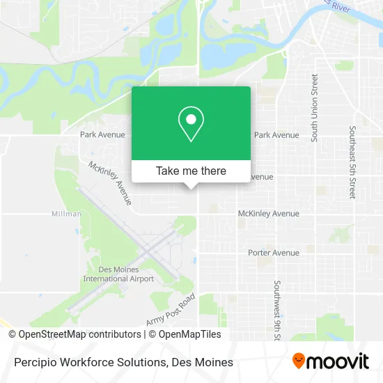 Mapa de Percipio Workforce Solutions