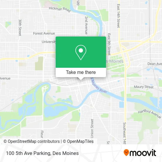 100 5th Ave Parking map