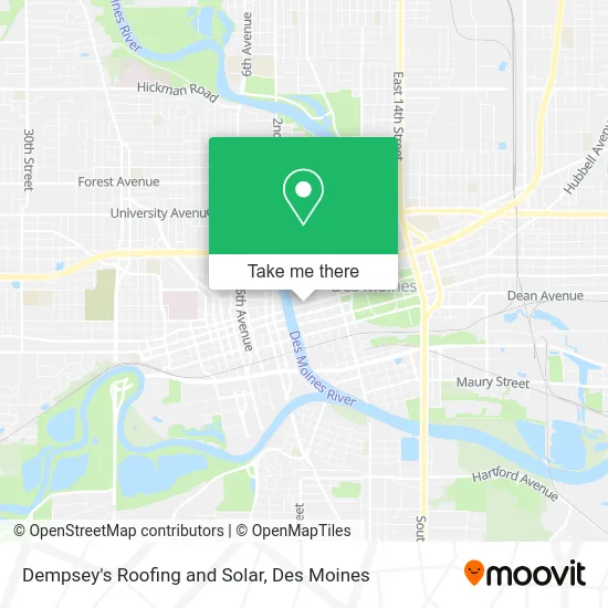 Mapa de Dempsey's Roofing and Solar
