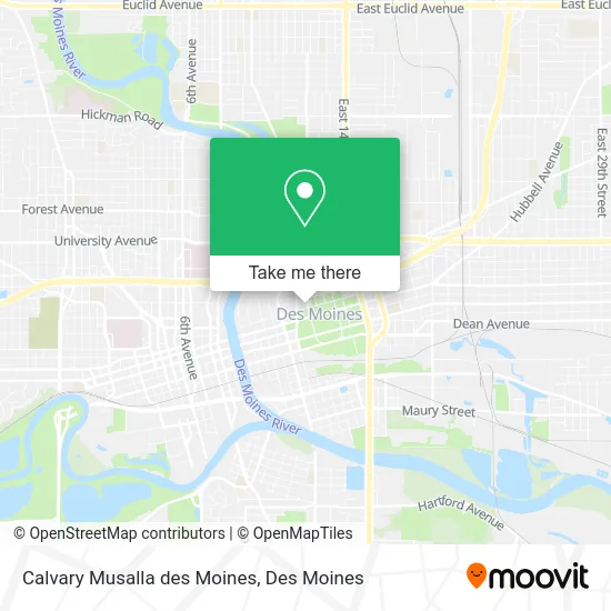 Mapa de Calvary Musalla des Moines
