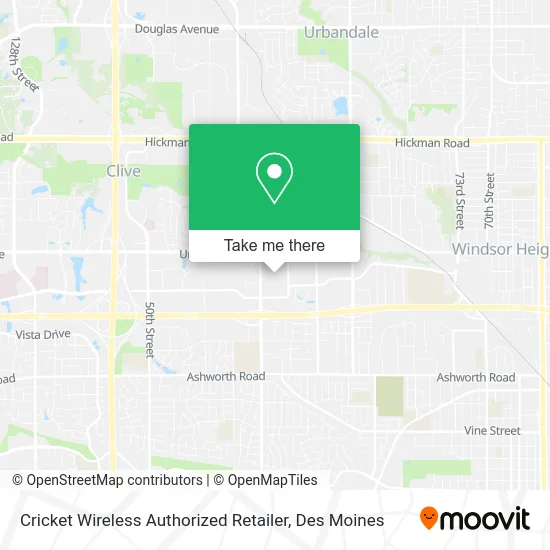 Mapa de Cricket Wireless Authorized Retailer